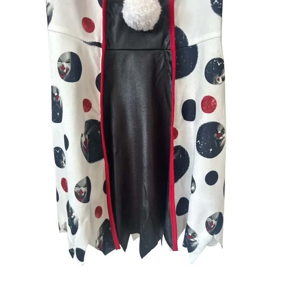 California Costume‎ Creepy Clown Costume Girls Size Small  Halloween Goth Scary